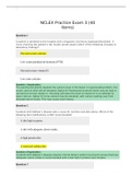 NUR 101 NCLEX Practice Exam 3 &lpar;40 Items&rpar;&period;latest version 2021&sol;2022