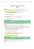 NUR 101 NCLEX Practice Exam 4 &lpar;50 Items&rpar;