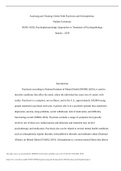 WK6AssgnAssessing and Treating Clients With Psychosis and Schizophrenia&period;