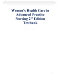 Women's Health Care in Advanced Practice Nursing 2nd edition Alexander Test Bank.