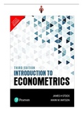 Solution Manual - Economics - Introduction to Econometrics (3rd Edition) by H STOCK JAMES & W. WATSON MARK