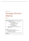 Strategic Decision Making (441058-B-6): very extensive!