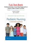 Pediatric Nursing  A Case-Based Approach 1st Edition Tagher Knapp Test Bank
