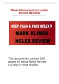 Mark klimek lecture notes NCLEX REVIEW&lowbar;&lowbar;&lowbar;&lowbar;&lowbar;&lowbar;&lowbar;&lowbar;&lowbar;&lowbar;&lowbar;&lowbar;&lowbar;Nclex well explained