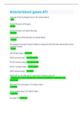 Arterial blood gases ATI Solution guide &lpar;2022&rpar;