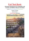 Strategic Management for Hospitality and Tourism 2nd Edition Okumus Test Bank