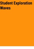 Exam (elaborations) Gizmos (Student) Exploration Waves 