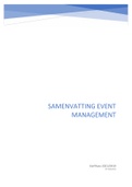 Summary Event management for first year students of arteveldehogeschool