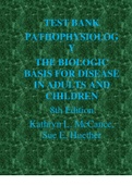 TEST BANK PATHOPHYSIOLOGY THE BIOLOGIC BASIS FOR DISEASE IN ADULTS AND CHILDREN 8th Edition Kathryn L&period; McCance&comma; Sue E&period; Huether