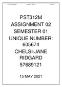 PST312M MARKED ASSIGNMENT