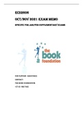 Exam (elaborations) ECS2606 - Environmental Economics (ECS2606) NOV 2021 MEMO
