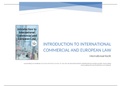Samenvatting Introduction to International Commercial and European Law&comma; H1 t&sol;m15&comma; ISBN&colon;9789462511712