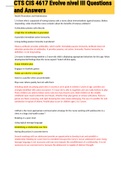 Exam &lpar;elaborations&rpar; CTS CIS 4617 Evolve nivel III Questions and Answers 