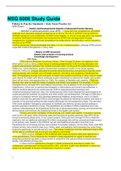 NSG 6006 Study Guide &lpar;Payne&comma; Kelly&rpar;