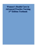 Women&rsquo;s Health Care in Advanced Practice Nursing 2 nd Edition Test bank