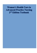 Women’s Health Care in Advanced Practice Nursing 2 nd Edition Test bank
