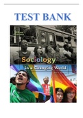 TEST BANK FOR SOCIOLOGY IN A CHANGING WORLD 9TH EDITION BY WILLIAM KORNBLUM