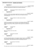 NURS 6501N Final Exam &ndash; Question and Answers