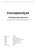 Conceptanalyse - Verpleegkundig Leiderschap (behaald met een 7.3)
