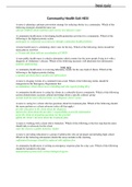 Community Health Exit HESI  latest quiz 