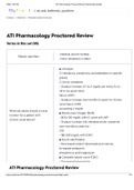 ATI Pharmacology Proctored Review