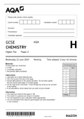 GCSE CHEMISTRY Higher Tier Paper 2