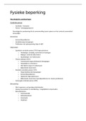 Samenvatting Doelgroepen A - Fysieke beperking