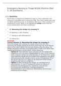 Emergency Nursing & Triage NCLEX Practice &lpar;Part 1&colon; 20 Questions&rpar;