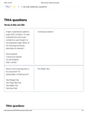  NR 509 TINA questions