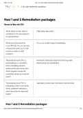 Hesi 1 and 2 Remediation packages