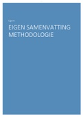 Samenvatting Methodologie