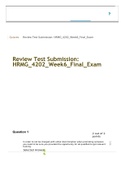 HRMG 4202 FINAL EXAM 1 – QUESTION AND ANSWERS