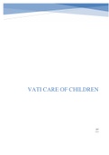 RN VATI Nursing Care of Children 2022 Assessment with ALL the CORRECT Answers 100% 