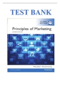 TEST BANK FOR PRINCIPLES OF MARKETING 16TH EDITION BY GARY ARMSTRONG&comma; PHILIP KOTLER &lpar;CONTAINS 20 TEST BANKS FOR ALL 20 CHAPTERS OF THE BOOK&rpar;