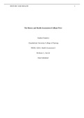 NR 302 Week 5 Assignment&semi; RUA Health History - The History and Health Assessment of Lilliane Price