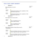 ETHC 101 QUIZ 1 LIBERTY UNIVERSITY