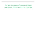 Test Bank- Introductory Ecometrics A Modern Approach&comma; 5th Edition by Jeffrey M&period; Wooldridge&period;