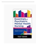 test bank Essentials of Psychiatric Mental Health Nursing: A Communication Approach to Evidence-Based Care 3rd Edition