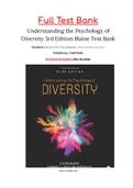 Understanding the Psychology of Diversity 3rd Edition Blaine Test Bank