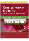 Contemporary Nursing Issues Trends and Management 7th Edition Test Bank