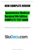 Ignatavicius Medical Surgical 9th Edition Test Bank