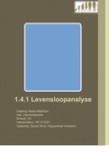 1.4.1 Levensloopanalyse Inholland  ( Cijfer 9!!!) 