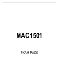 MAC1501 EXAM PACK 2022