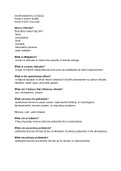 Environmental Science&colon; Study guide for exam 3