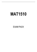 MAT1510 EXAM PACK 2023