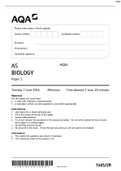 AS BIOLOGY Paper 2