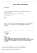 Chapter 7 Overview of Transcultural Nursing