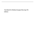 Test Bank for Medical Surgical Nursing 7th Editio