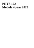 PHYS 102 Module 4 year 2022