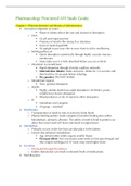 ATI Pharmacology Exam Study Guide | ATI Study guide